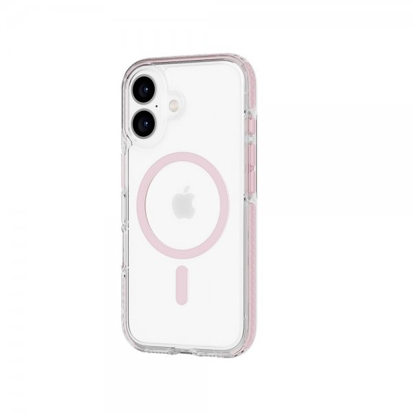 Tech21 iPhone 16 Deksel EvoCrystal MagSafe Rosa