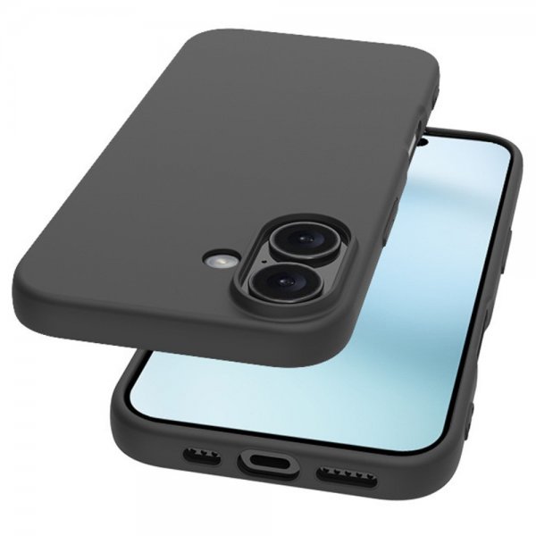 Nordic Covers iPhone 16 Deksel Feather Series Raven Black