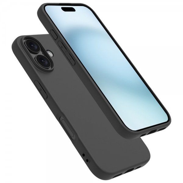 Nordic Covers iPhone 16 Deksel Feather Series Raven Black
