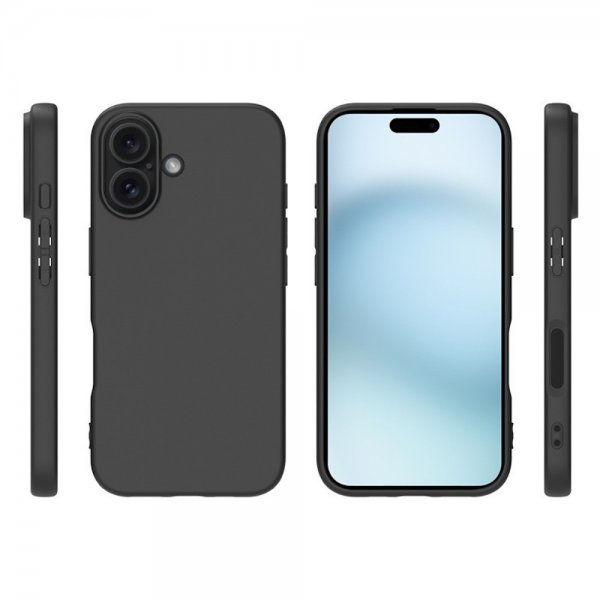 Nordic Covers iPhone 16 Deksel Feather Series Raven Black