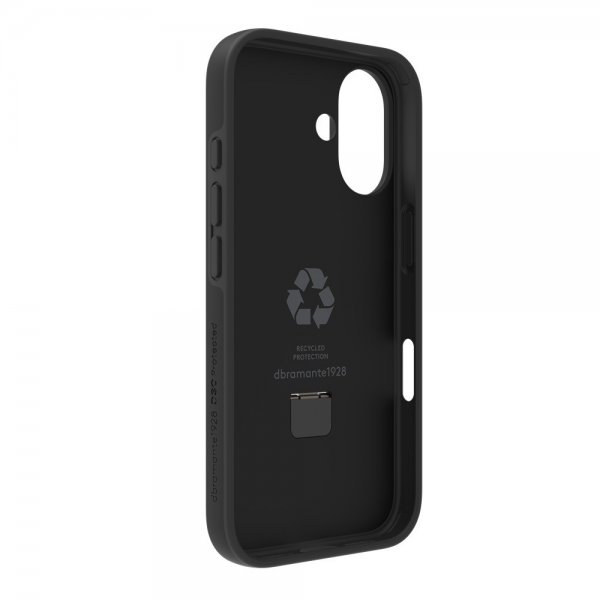 dbramante1928 iPhone 16 Deksel Iceland Ultra D3O MagSafe Kickstand Svart