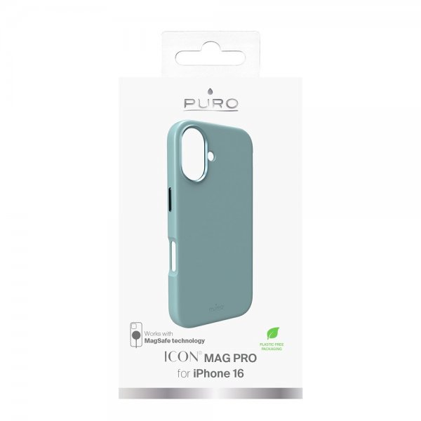 Puro iPhone 16 Deksel ICON Mag Pro Grønn