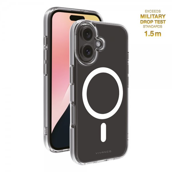 Vivanco iPhone 16 Deksel Mag Clear Transparent