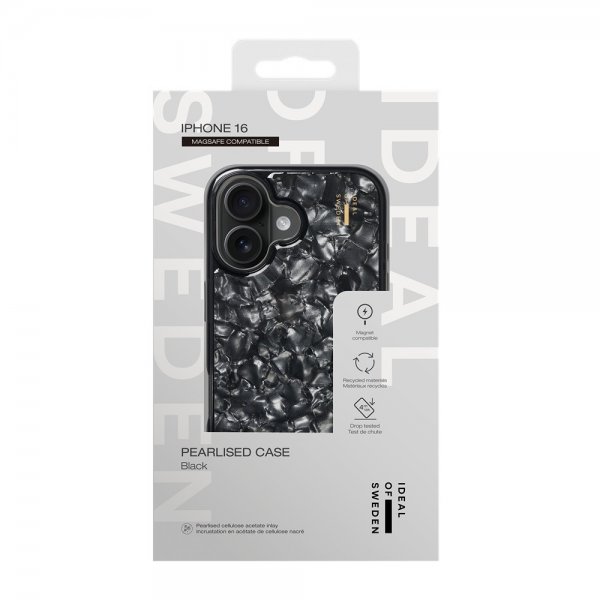 Ideal of Sweden iPhone 16 Deksel Pearlised Case MagSafe Svart