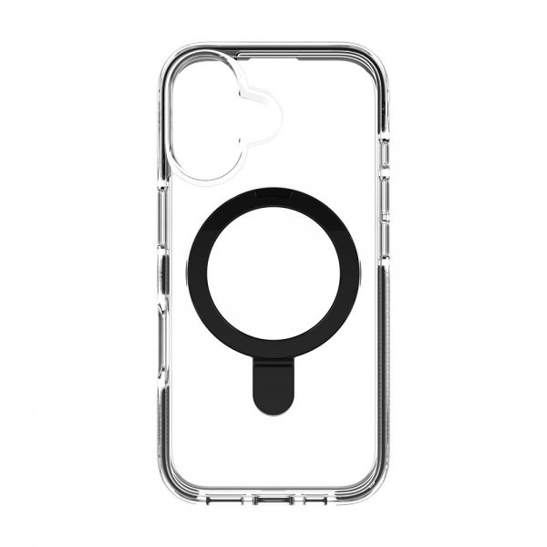 Zagg iPhone 16 Deksel Santa Cruz Snap Ring Stand Svart