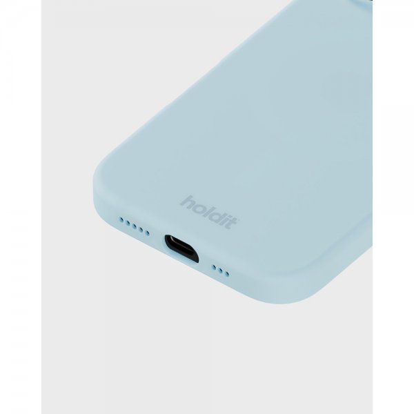 holdit iPhone 16 Deksel Silikon Mineral Blue