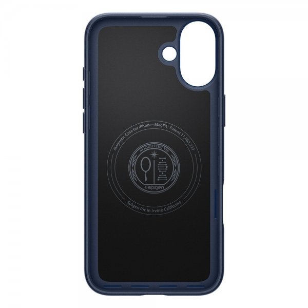 Spigen iPhone 16 Deksel Thin Fit MagFit Navy Blue
