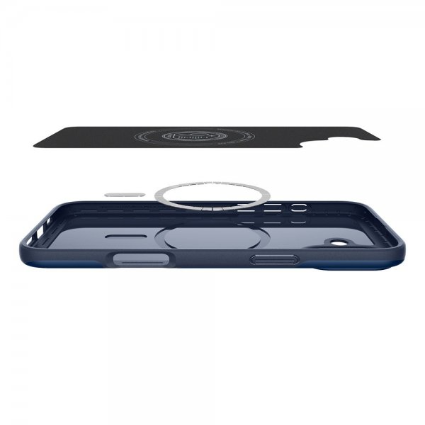 Spigen iPhone 16 Deksel Thin Fit MagFit Navy Blue