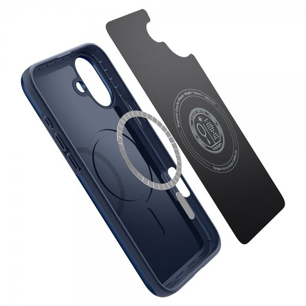 Spigen iPhone 16 Deksel Thin Fit MagFit Navy Blue
