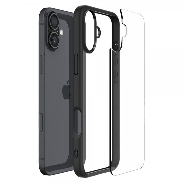 Spigen iPhone 16 Deksel Ultra Hybrid Matte Svart