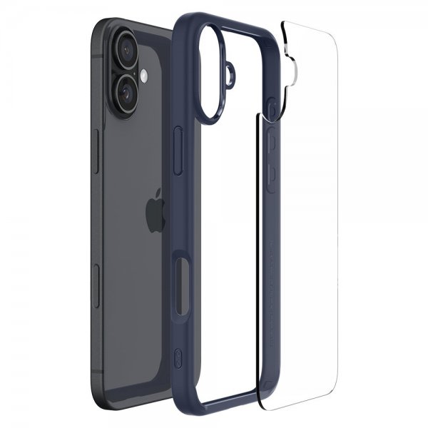Spigen iPhone 16 Deksel Ultra Hybrid Navy Blue