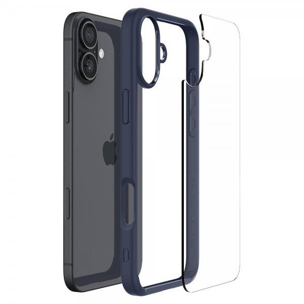 Spigen iPhone 16 Deksel Ultra Hybrid Navy Blue