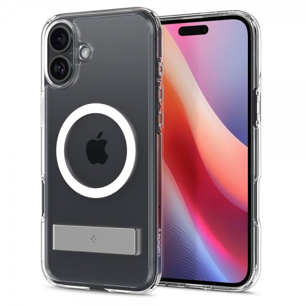 Spigen iPhone 16 Deksel Ultra Hybrid S MagFit Crystal Clear