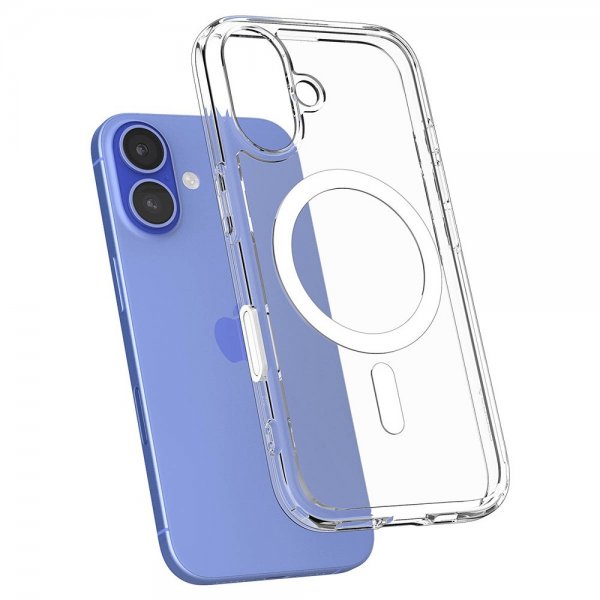 Spigen iPhone 16 Deksel Ultra Hybrid T MagFit Clear White