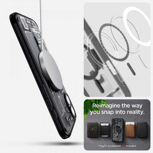 Spigen iPhone 16 Deksel Ultra Hybrid Zero One MagFit Svart