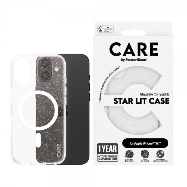 CARE by PanzerGlass iPhone 16 Deksel Urban Combat MagSafe Star Lit