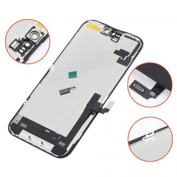 iPhone 16 Soft OLED Display High Quality Black (DD brand)