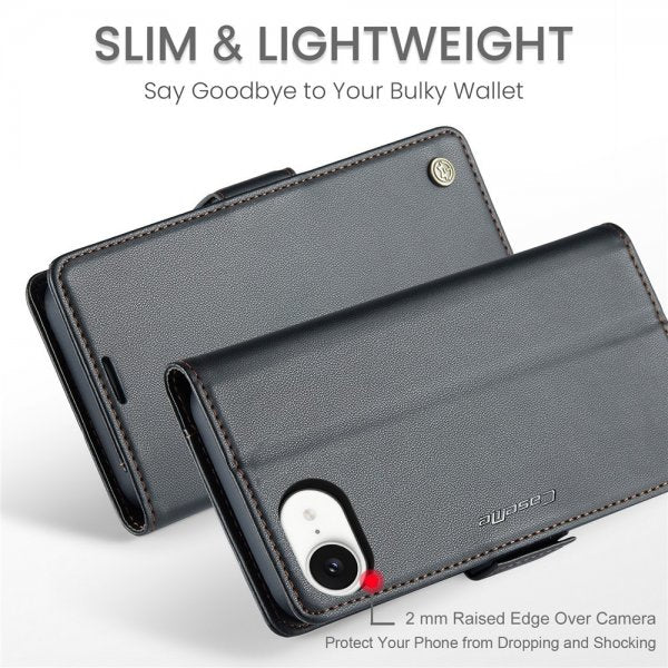 CaseMe iPhone 16e/17e Etui 023 Series Svart