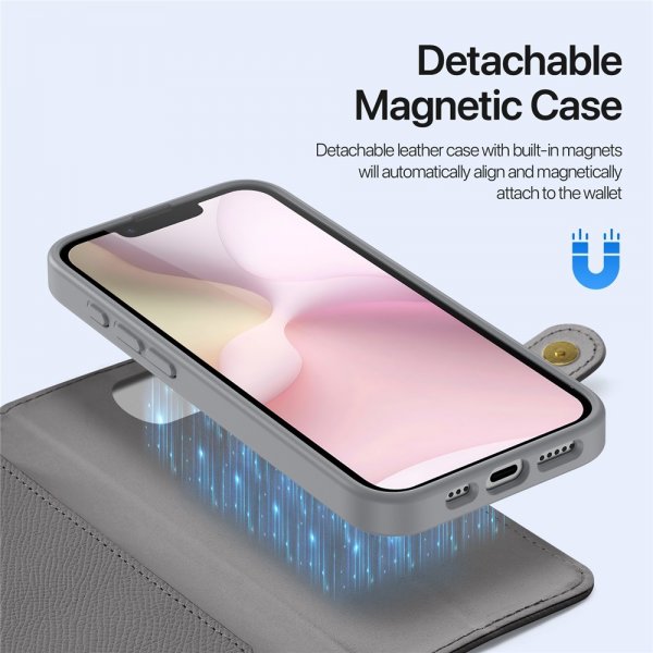 Dux Ducis iPhone 16e/17e Etui 2-in-1 Lawa Series MagSafe Grå