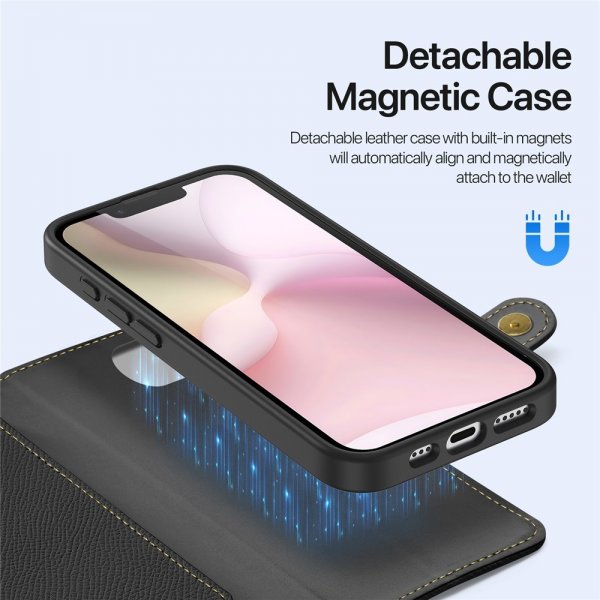Dux Ducis iPhone 16e/17e Etui 2-in-1 Lawa Series MagSafe Svart