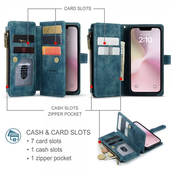 CaseMe iPhone 16e/17e Etui C30 Series Blå