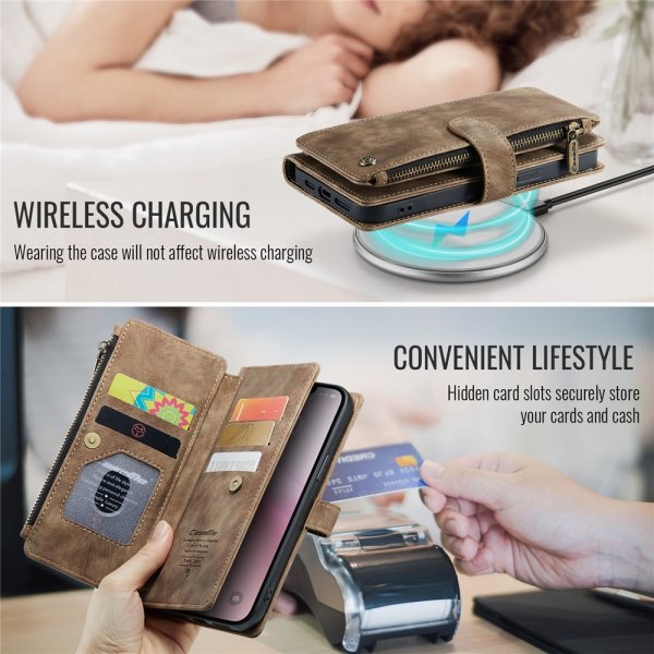 CaseMe iPhone 16e/17e Etui C30 Series Brun