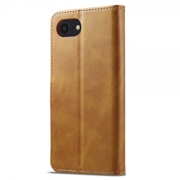 Lc.Imeeke iPhone 16e/17e Etui med Kortlomme stativfunksjon Lysebrun