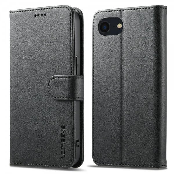 Lc.Imeeke iPhone 16e/17e Etui med Kortlomme stativfunksjon Svart