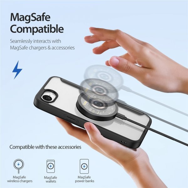 Dux Ducis iPhone 16e/17e Etui Skin X Pro Series MagSafe Svart