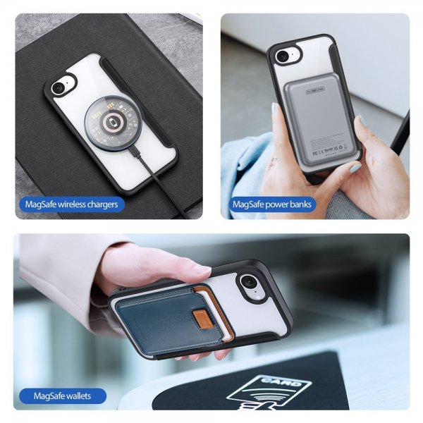 Dux Ducis iPhone 16e/17e Etui Skin X Pro Series MagSafe Svart