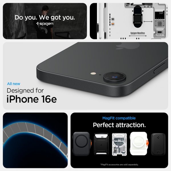Spigen iPhone 16e/iPhone 17e Deksel Ultra Hybrid Neo One MagFit