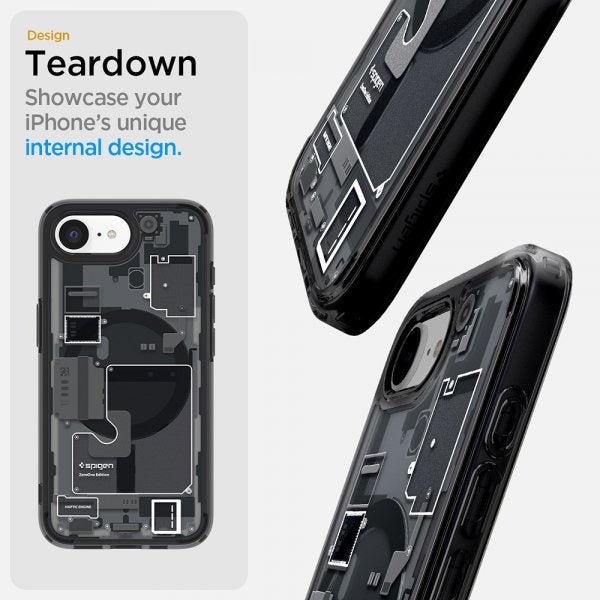 Spigen iPhone 16e/iPhone 17e Deksel Ultra Hybrid Zero One MagFit Svart