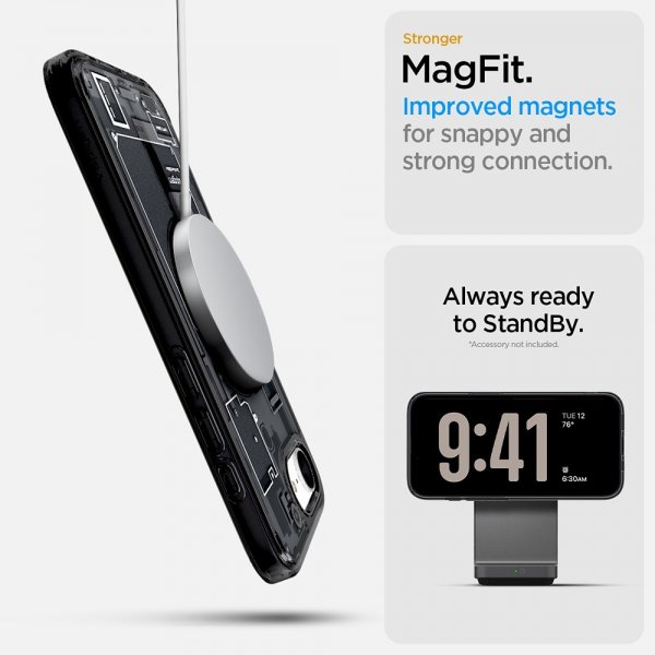 Spigen iPhone 16e/iPhone 17e Deksel Ultra Hybrid Zero One MagFit Svart