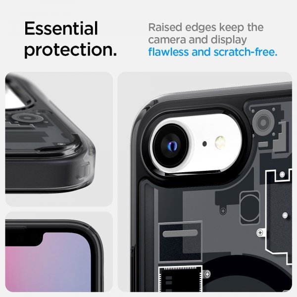 Spigen iPhone 16e/iPhone 17e Deksel Ultra Hybrid Zero One MagFit Svart