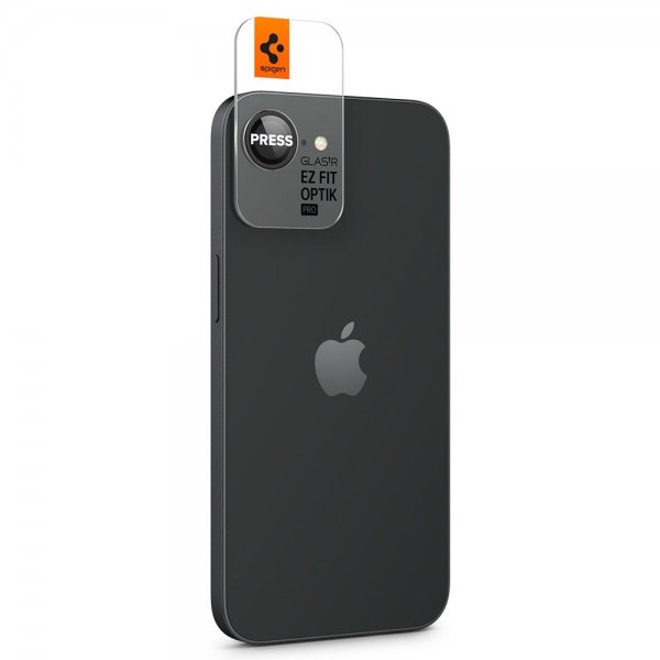 Spigen iPhone 16e/17e Kamerabeskytter GLAS.tR EZ Fit Optik Pro 2-pakning