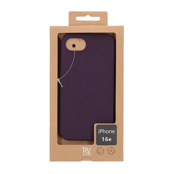 iPhone 16e/17e Deksel Silikon Lilla