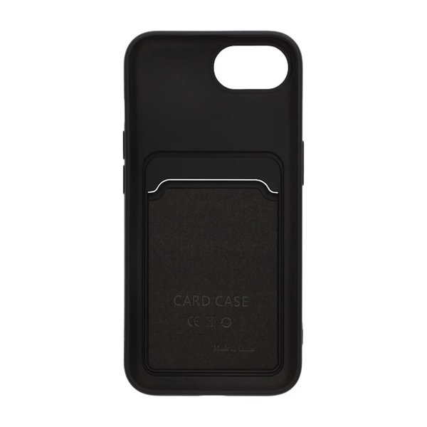 iPhone 16e/17e Deksel Kortholder Svart