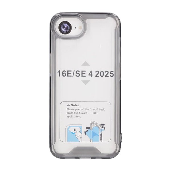 iPhone 16e/17e Deksel TPU Case Svart