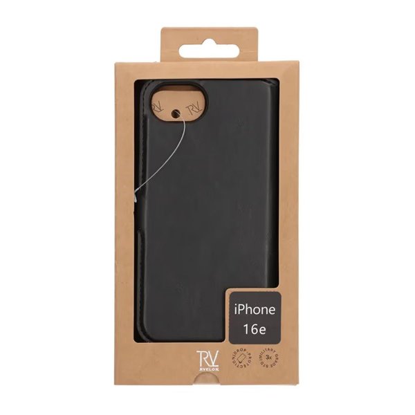 Rvelon iPhone 16e/17e Etui Detachable Wallet Case Svart
