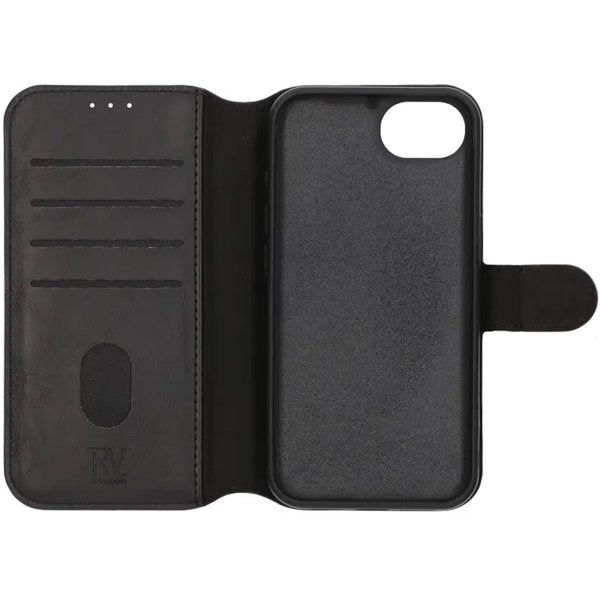 Rvelon iPhone 16e/17e Etui Detachable Wallet Case Svart