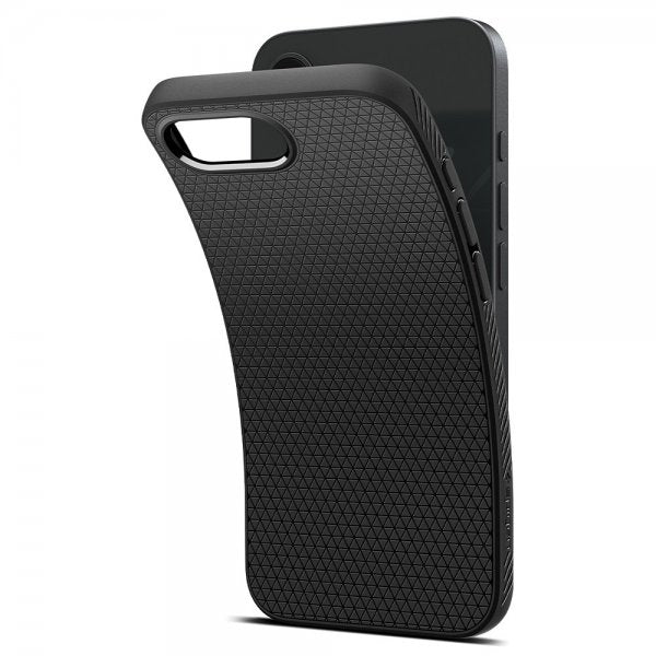 Spigen iPhone 16e/17e Deksel Liquid Air Matte Black