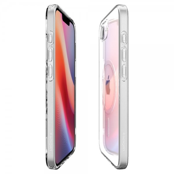 Spigen iPhone 16e/17e Deksel Liquid Crystal MagFit Clear White