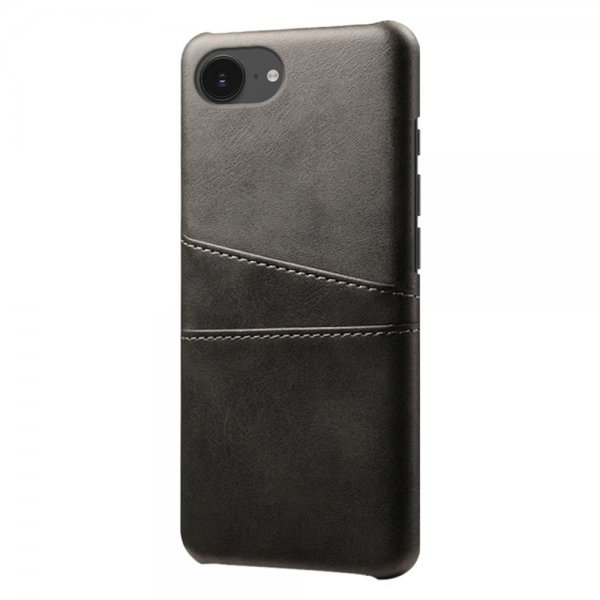 iPhone 16e/17e Deksel med To Kortlommer Svart