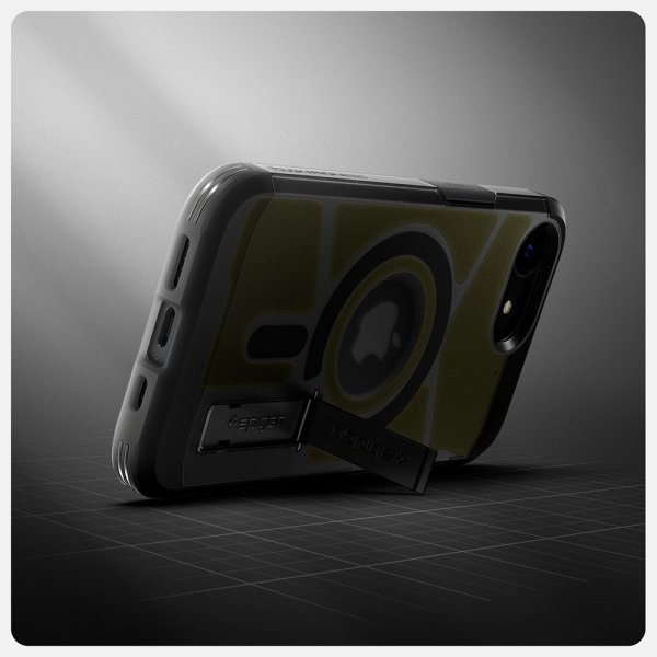 Spigen iPhone 16e/17e Deksel Tough Armor MagFit Frost Black