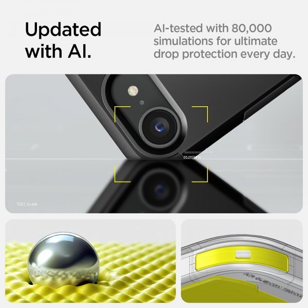 Spigen iPhone 16e/17e Deksel Tough Armor MagFit Svart