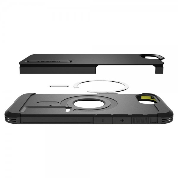 Spigen iPhone 16e/17e Deksel Tough Armor MagFit Svart
