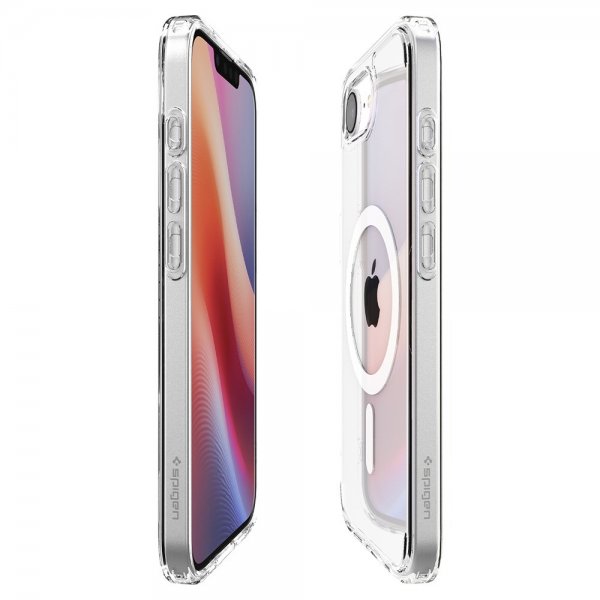 Spigen iPhone 16e/17e Deksel Ultra Hybrid MagFit Clear White