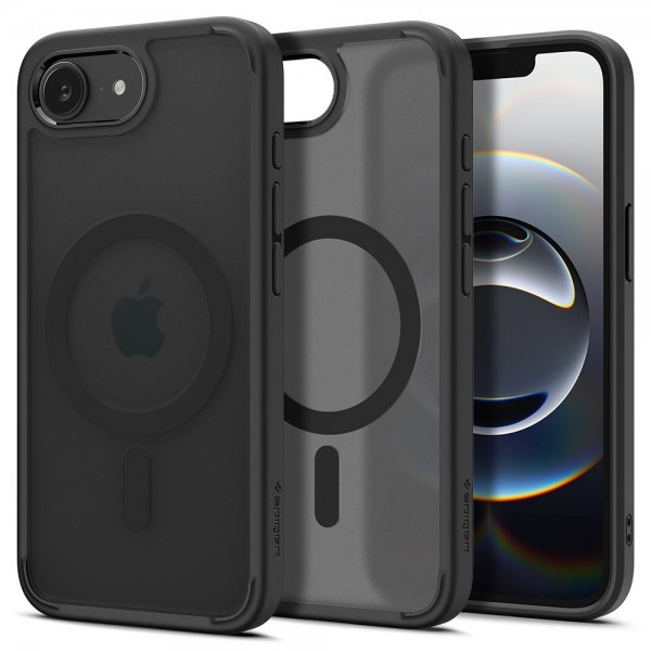 Spigen iPhone 16e/17e Deksel Ultra Hybrid MagFit Frost Black