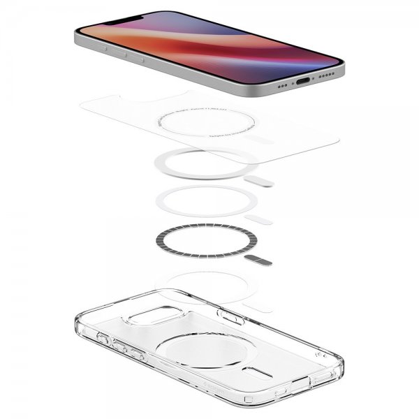 Spigen iPhone 16e/17e Deksel Ultra Hybrid MagFit Frost White