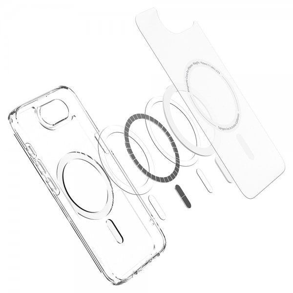 Spigen iPhone 16e/17e Deksel Ultra Hybrid MagFit Frost White